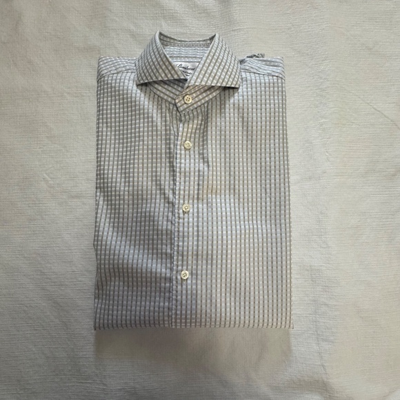 Stenstroms Sweden Classic Blue Gingham Men's Casual Shirt 15.5 Medium - Picture 12 of 13